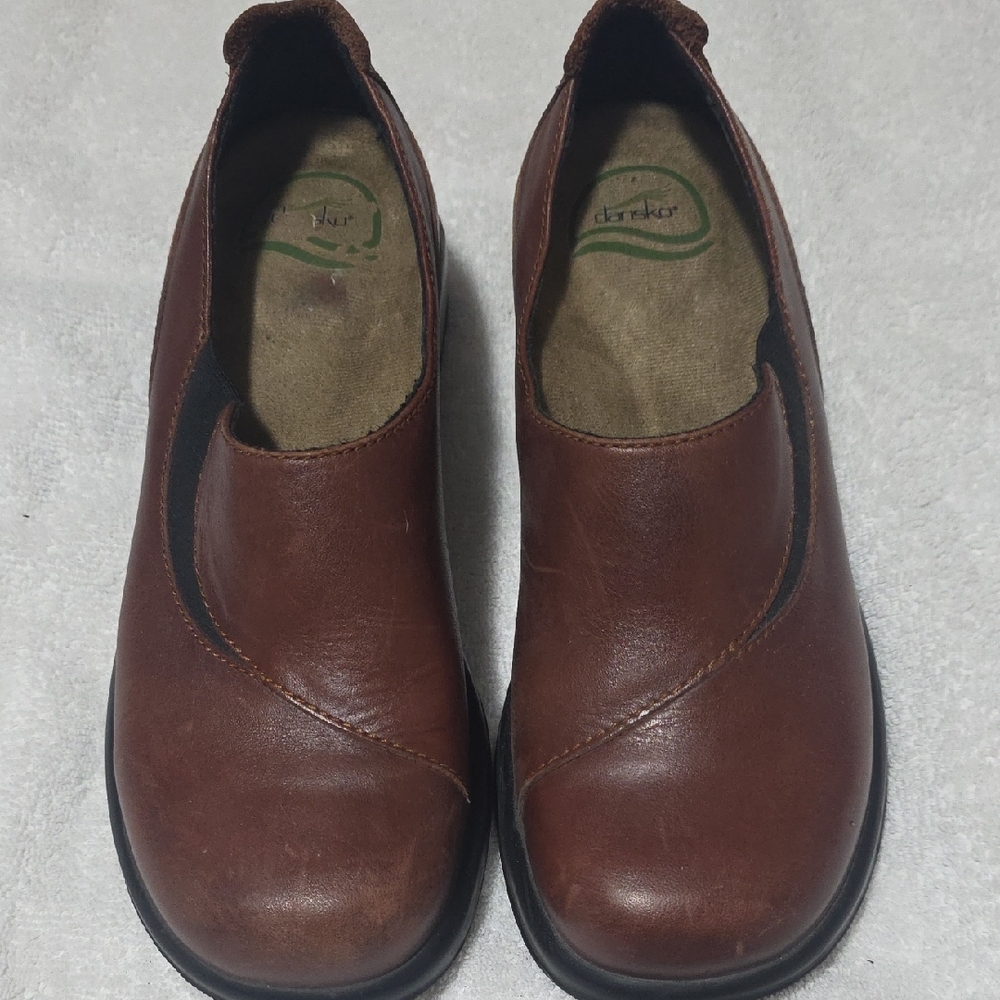 Dansko Brown Leather Loafers